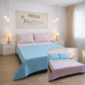 Rosa lavanda-Azul hielo