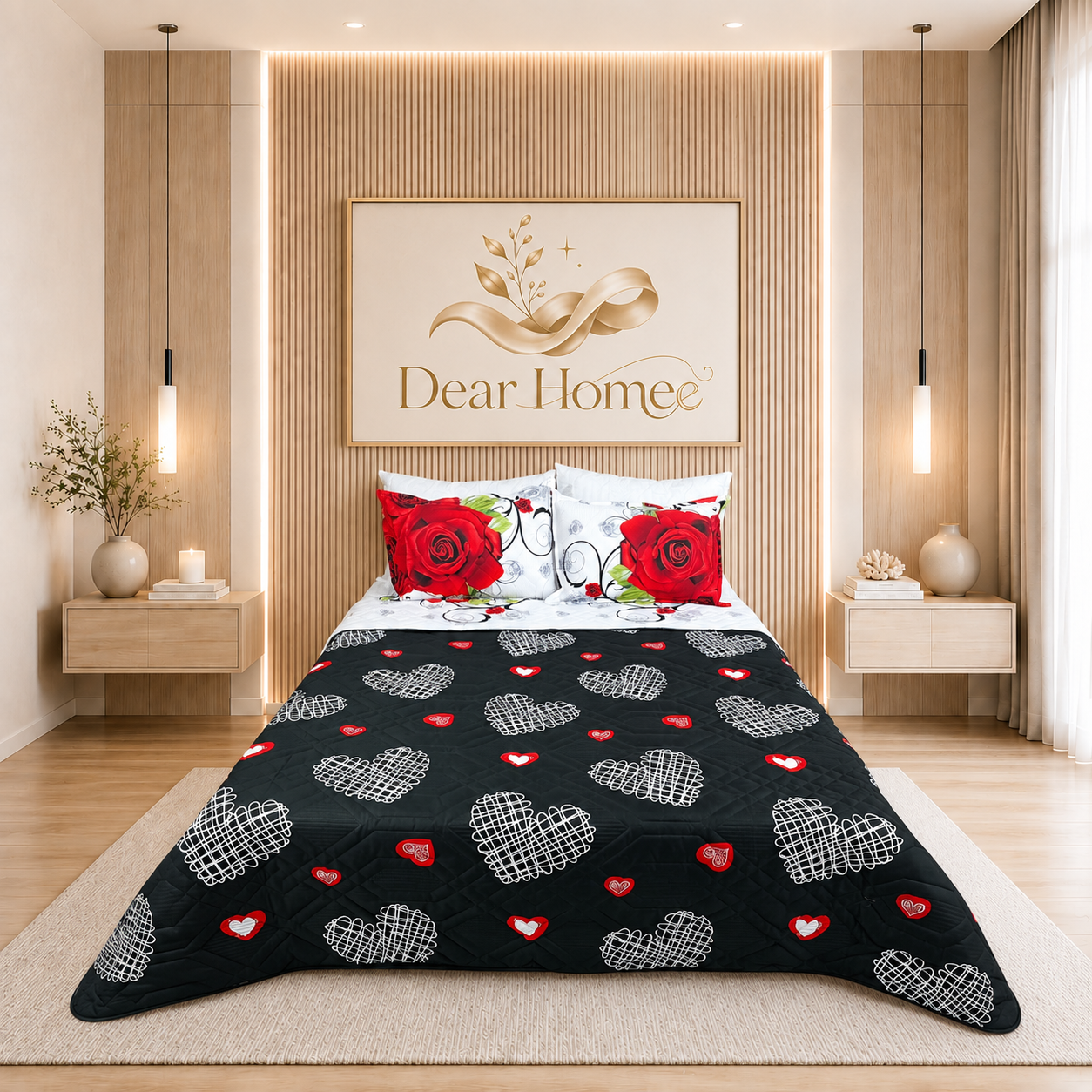 Colcha Corazón de Rosas - Image 2
